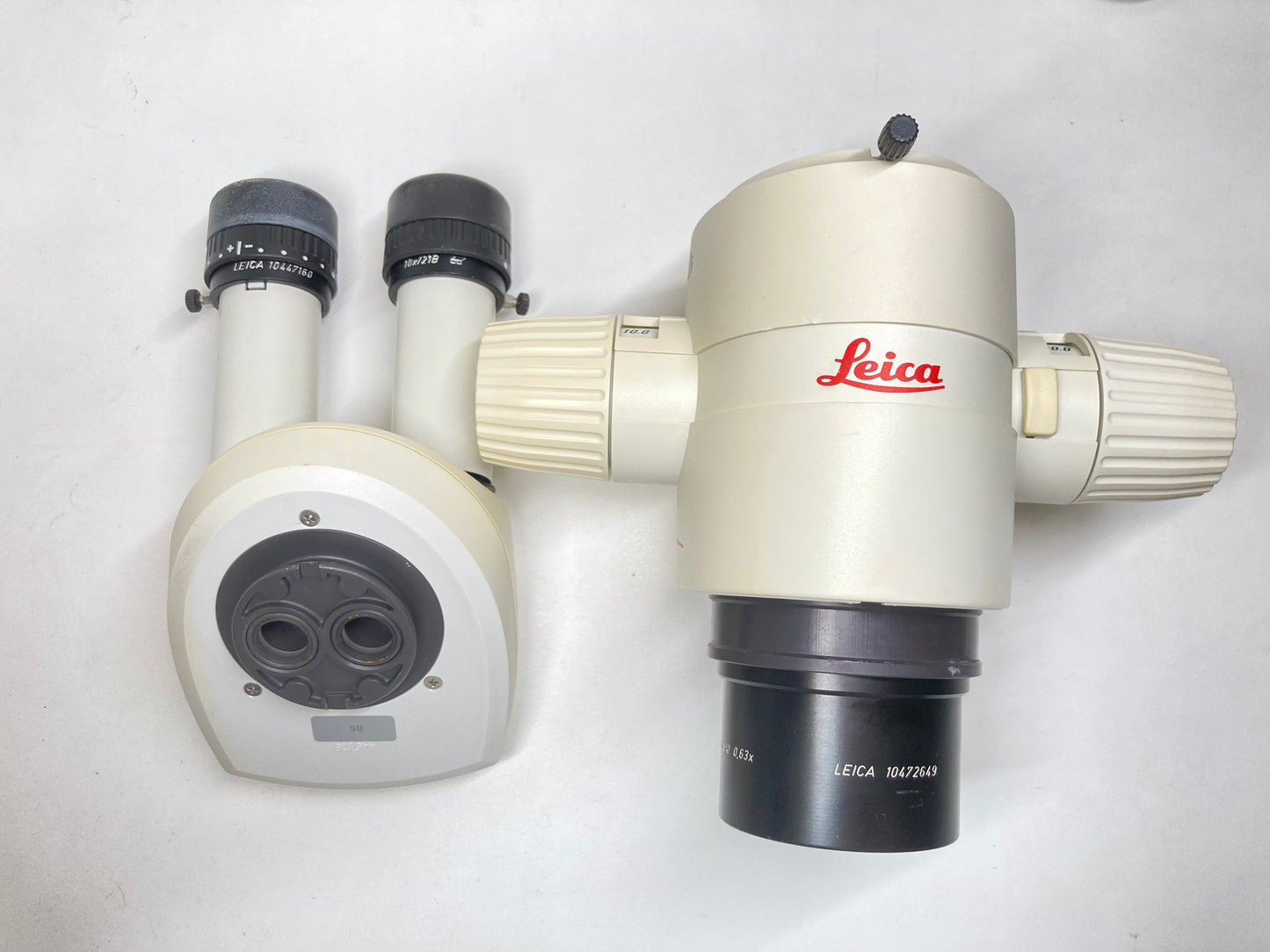 Leica MZ12.5 Stereo Microscope W/ 10X21B Eyepieces and PLANAPO 0.63X Objective