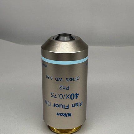 Nikon  Plan Fluor DM 40x /0.75 Ph2 ∞/0.17 MRH99410 40XDS Microscope Objective