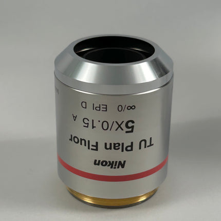 Nikon TU Plan Fluor 5X/0.15 OFN25 WD18 BD MUE42050 M32 Thread Microscope Objective