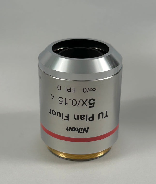 Nikon TU Plan Fluor 5X/0.15 OFN25 WD18 BD MUE42050 M32 Thread Microscope Objective
