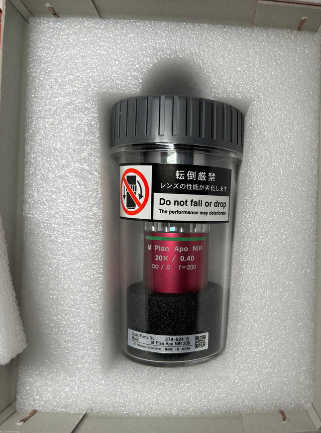 Mitutoyo  M Plan APO NIR 20x0.40 ∞/0 378-824-5 Microscope Objective