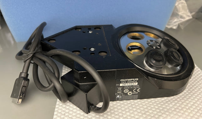 Olympus Microscope IX3-D6REA 6-Position Motorized Nosepiece Coded DIC