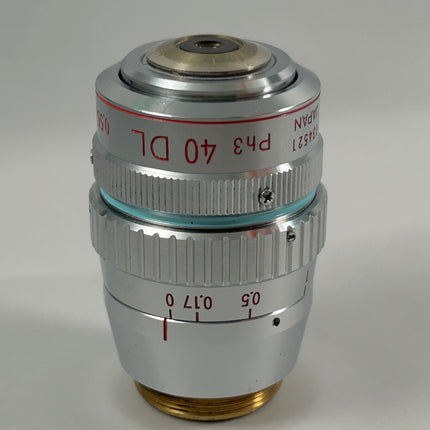 Nikon 40x 0.55 LWD Ph3DL 160/0-2 Correction Collar RMS Microscope Objective