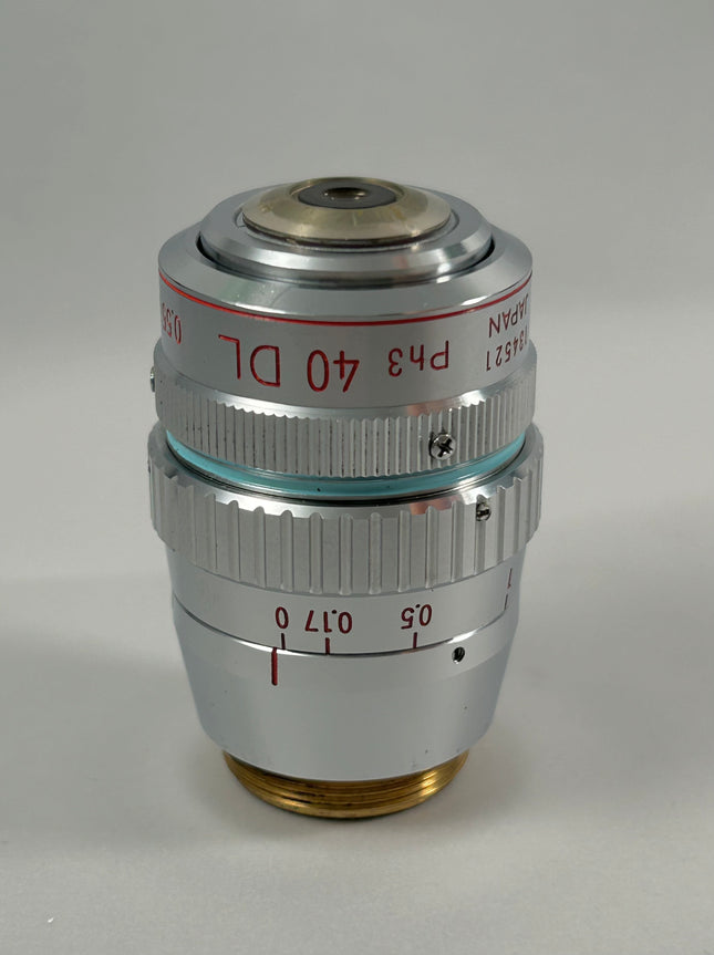Nikon 40x 0.55 LWD Ph3DL 160/0-2 Correction Collar RMS Microscope Objective