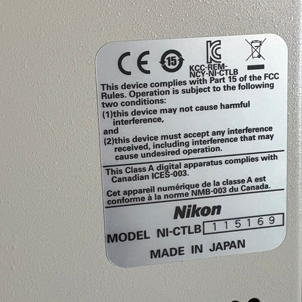 Nikon NI-CTLB CONTROL BOX B for NI-U Microscope