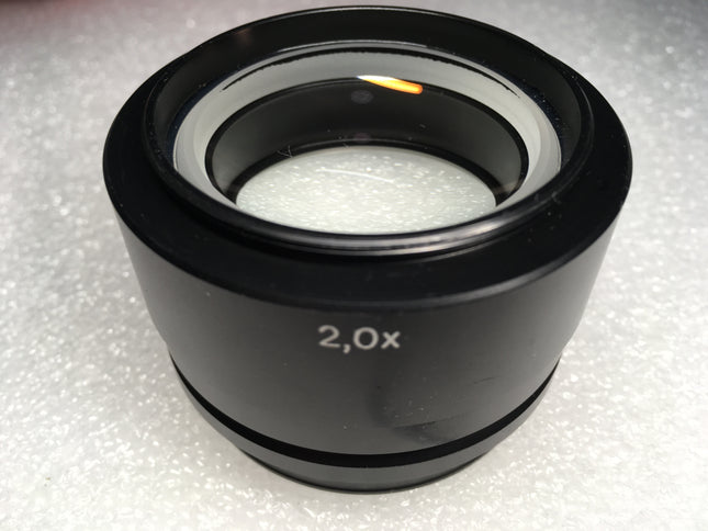 Zeiss Microscope Objective Lens 2.0x 455028 f/Stemi 305 508 DV4 2000 50mm Thread