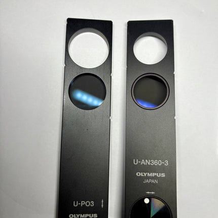 Olympus DIC Prism U-DICRH W/Analyzer Pol Slider U-AN360-3 W/ U-PO3