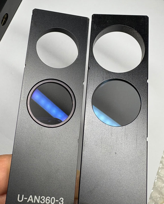 Olympus Microscpe DIC Prism U-DICRH W/Analyzer Pol Slider U-AN360-3 W/ U-PO3