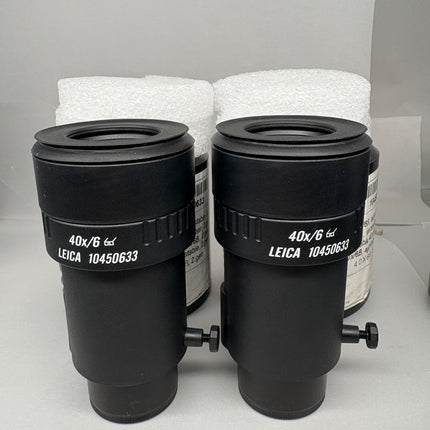Pair of Leica 40x/6 Stereo Microscope Eyepieces 10450633