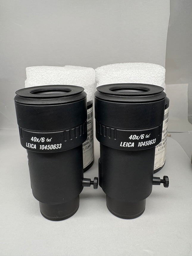 Pair of Leica 40x/6 Stereo Microscope Eyepieces 10450633