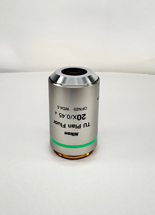 Nikon Microscope Objective TU Plan Fluor 20x/0.45 OFN25 WD4.5 BD M32mm MUE42200