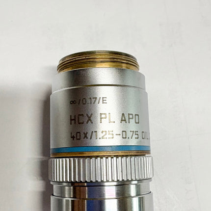 Leica HCX PL APO 40x1.25-0.75 OIL CS ∞/0.17/E 506179 Microscpoe Objective