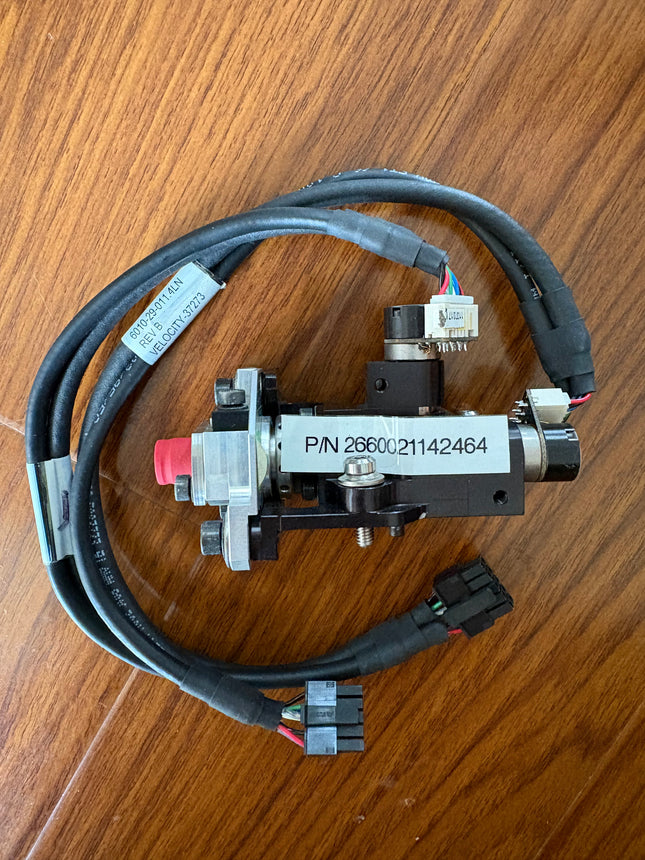 Cambridge Technology CTI 6200H Galvanometer Laser Scanner Assembly with X-Y Mount component with wiring and connectors.
