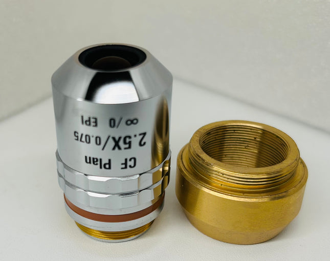 Nikon Eclipse Microscope Objective CF Plan 2.5x /0.075 EPI ∞/0 RMS/M25 CFI60/45
