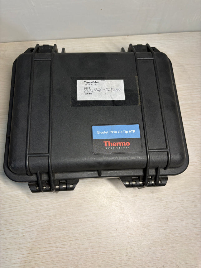 Thermo Scientific Nicolet iN10 Germanium Tip ATR Kit case, designed for Micro Analysis in FTIR applications.