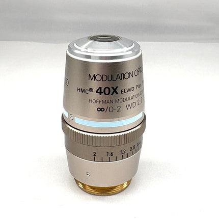 Nikon Hoffman HMC 40X0.60 ELWD Plan Fluor ∞/0-2 WD 2.7-3.7 Objective, used, good optical condition