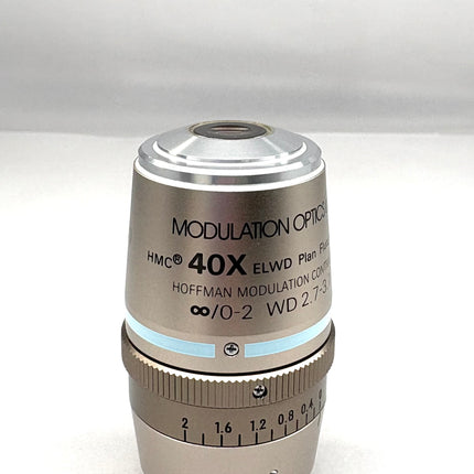 Nikon Hoffman HMC 40X0.60 ELWD Plan Fluor ∞/0-2 WD 2.7-3.7 Objective used in good optical condition