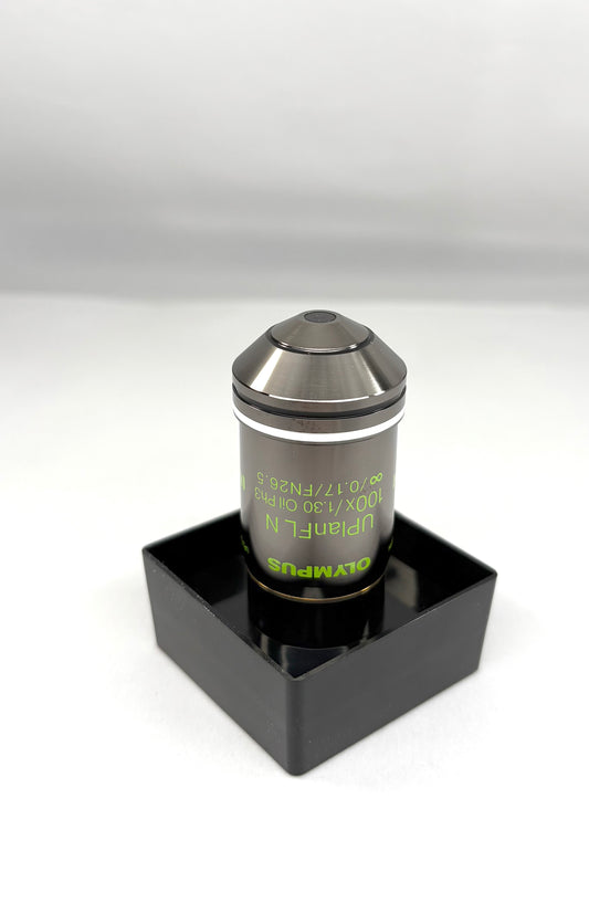 New Olympus Microscope Objective UPlanFL N 100x1.30 Oil Ph3  ∞/0.17/FN26.5 UIS2 RMS
