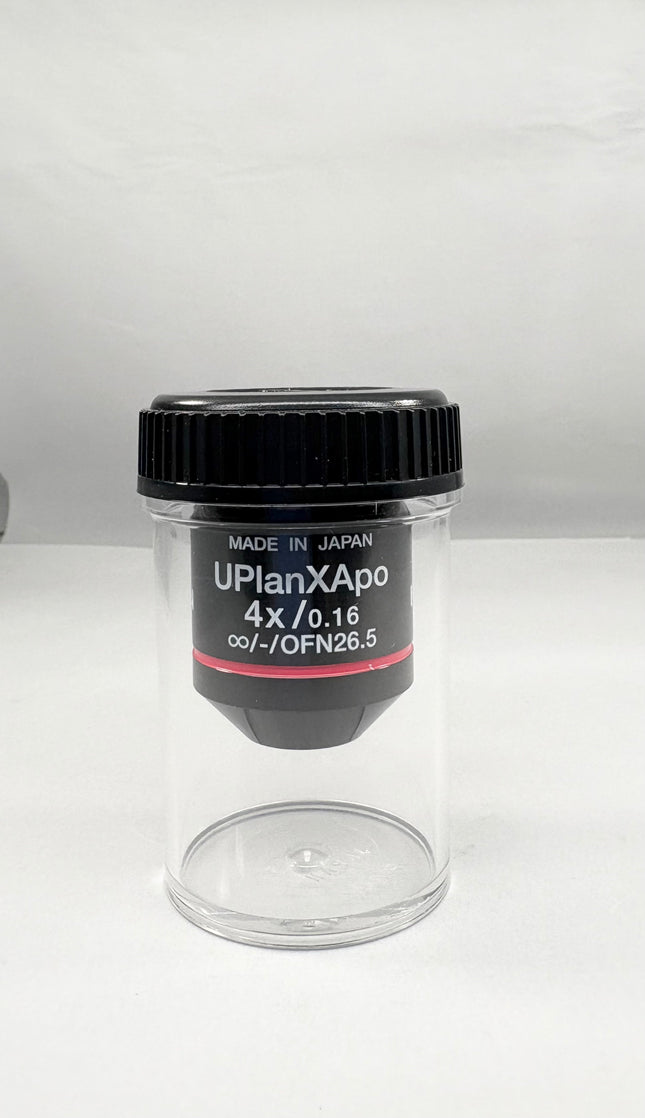 Olympus UPlanXAPO 4× / 0.16 NA ∞ UIS2 Microscope Objective (Evident X-Line)