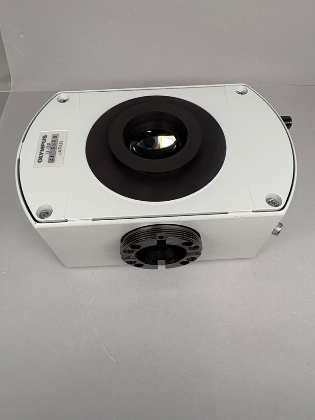 Olympus Microscope U-DP Dual Port Intermediate Tube in good optical condition.