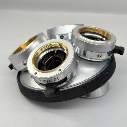 Nikon Microscope BD Plan 210 Nosepiece Turret With 4 DIC Prisms M26 Thread