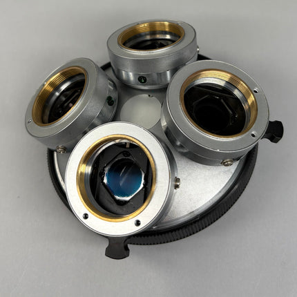 Nikon Microscope BD Plan 210 Nosepiece Turret With 4 DIC Prisms M26 Thread