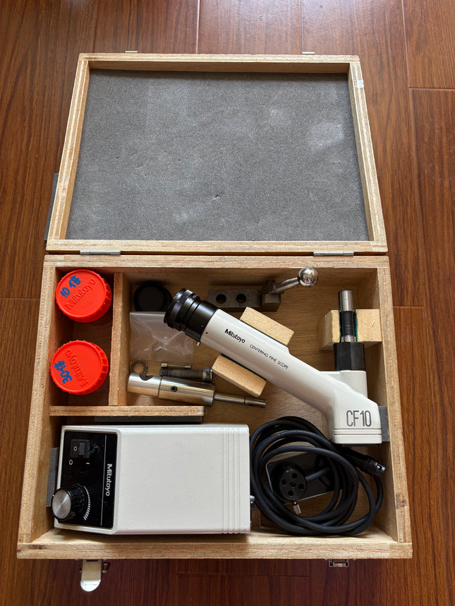 Mitutoyo centering fine cope CF10 w/ 1x 3x cf objectives