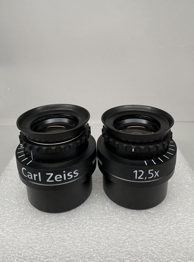 Zeiss Magnetic 12.5x Eyepieces 305543-9901 for OPMI Microscope, used optical components in good condition