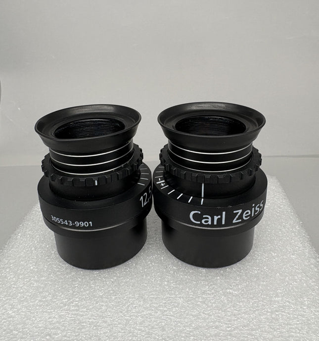 Zeiss Magnetic 12.5x Eyepieces 305543-9901 for OPMI Microscope, used, in good optical condition.