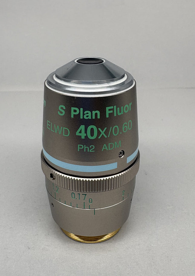 Nikon S Plan Fluor ELWD 40x0.60 Ph2 ADM ∞/0-2 WD 3.6-2.8 Objective lens in good optical condition