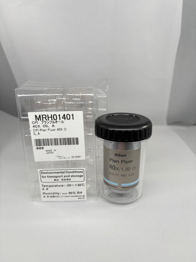 Nikon Microscpoe Objective Plan Fluor 40x/1.30 ∞/0.17 WD 0.24 MRH01401