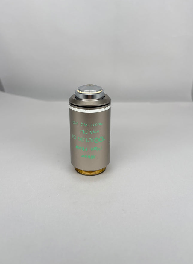 Nikon Microscpoe Objective Plan Fluor 100X/1.30 Oil ph3 DLL ∞/0.17 WD 0.20