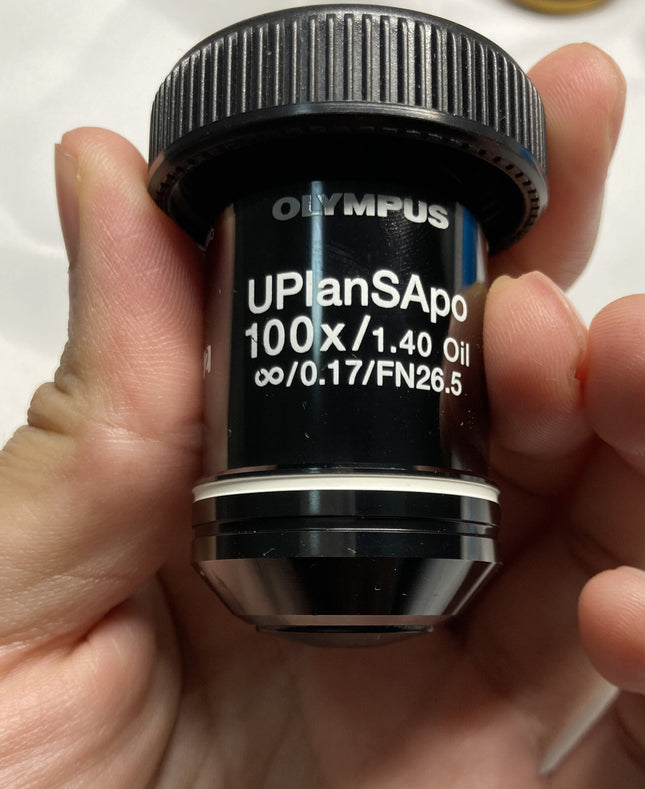 Olympus UPlanSApo 100x/1.40 oil ∞/0.17/FN26.5 RMS Thread Microscope Objective