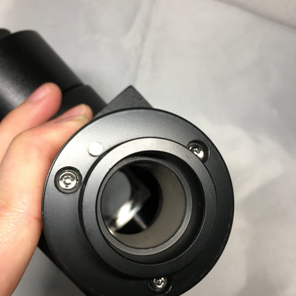 Olympus Microscope U-AFDPT Dual Port Tube for U-AFPI Autofocus Unit shown in close-up view, highlighting optical condition.