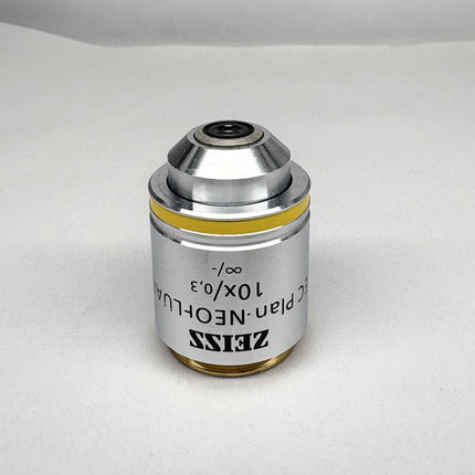 Zeiss EC Plan-NEOFLUAR 10x/0.3 Microscope Objective 420340-9900 M27 on a neutral background.