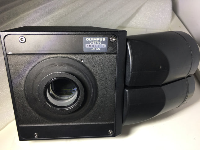 Olympus U-ETR3 Microscope Erect Image Trinocular Tube for BX MX