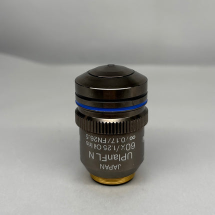 Olympus Microscope UPlanFL N 60x1.25 Oil Iris ∞/0.17/FN26.5 UIS2 Obj. microscope objective lens image.