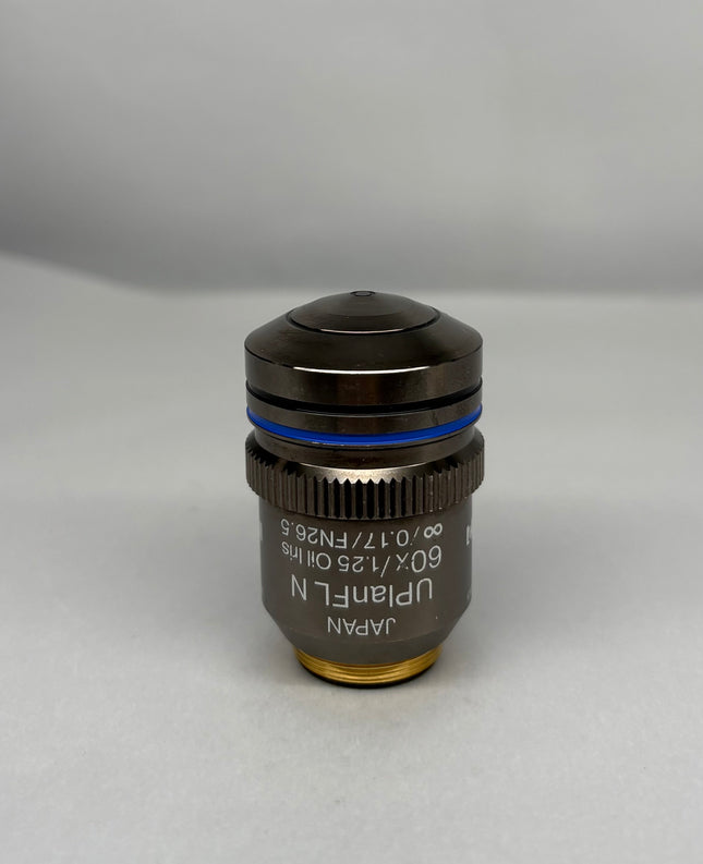 Olympus Microscope UPlanFL N 60x1.25 Oil Iris ∞/0.17/FN26.5 UIS2 Obj. microscope objective lens image.