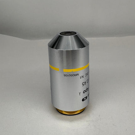 Nikon N Plan Apo λ Lambda 10x0.45 ∞/0.17 WD4.0 MRHD00105 M25 microscope objective lens side view