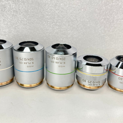 Leica N PLAN BD 5x 10x 20x 50x 100x ∞ /0 Infinity Microscope Objectives M32