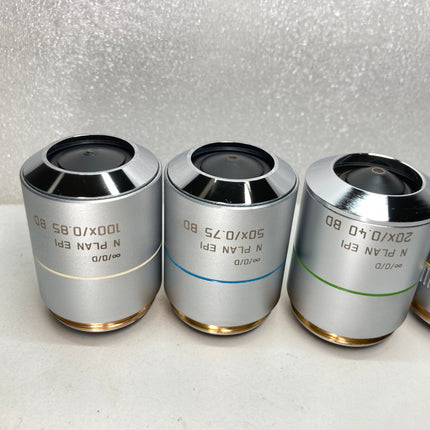 Leica N PLAN BD 5x 10x 20x 50x 100x ∞ /0 Infinity Microscope Objectives M32