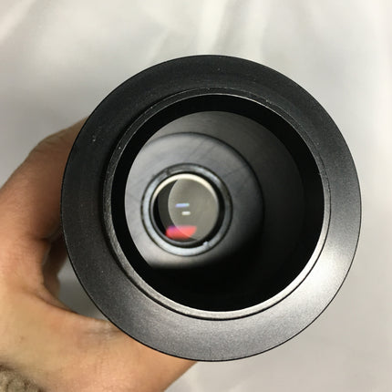 Leica 2.5x DSLR Camera Adapter Tube 10446175 viewed from the front, showcasing optical components.