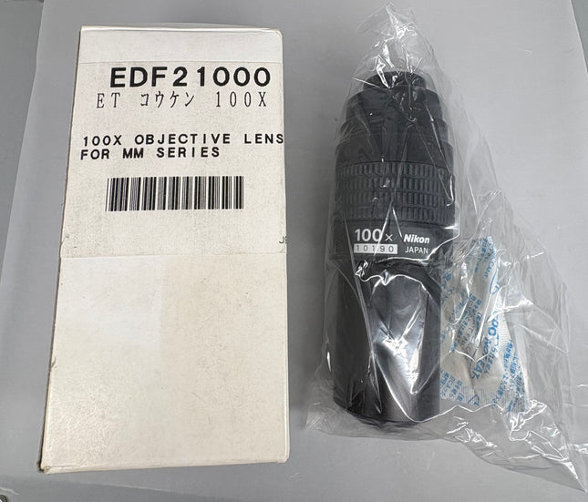 Nikon EDF21000 100x Measuring Objective Lens for TM MM Microscope (NOS) in original packaging