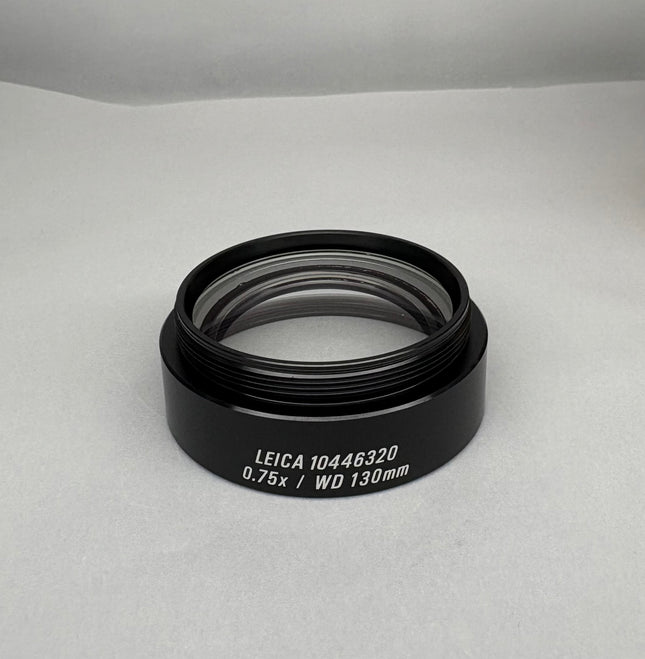 New Leica Microscope Auxiliary obj, 0.75X 10446320 WD 130MM f/ S4E,S6,S6E 52mmThread