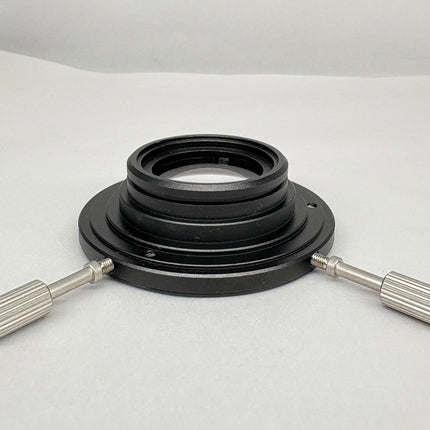 Olympus Microscope CX23-FS Condenser Auxiliary Lens showing the detailed structure of the lens mount.