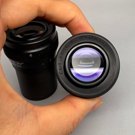 Pair Of Zeiss Microscope Eyepieces PI 16x/16 444054 Eyetubes 30mm