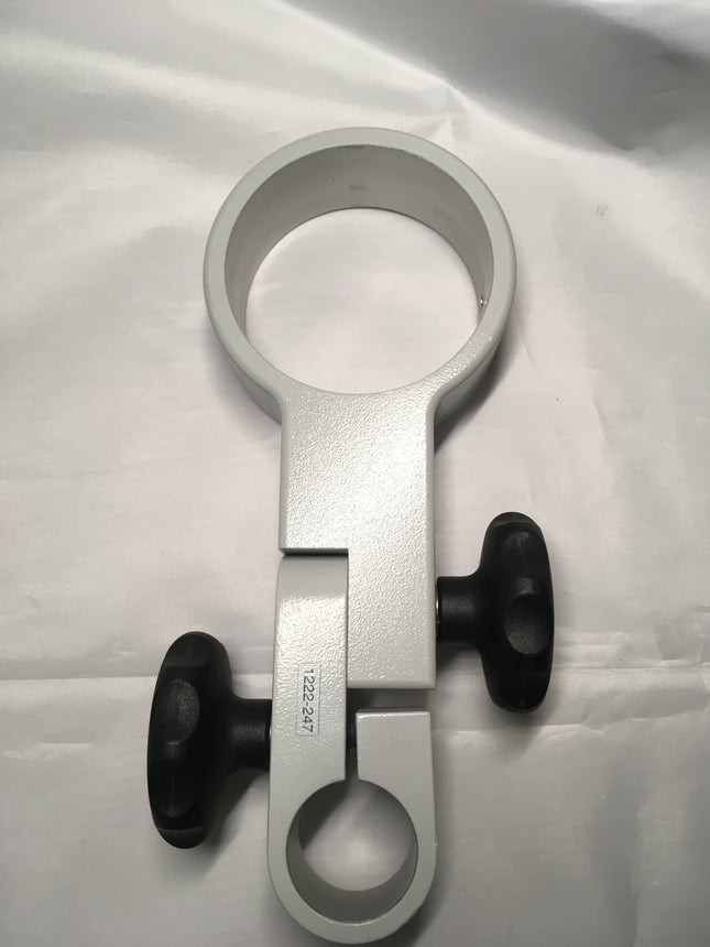 Zeiss Stereo Microscope Stemi Mount U 0-90° 1222-247 close-up view of the mounting fixture