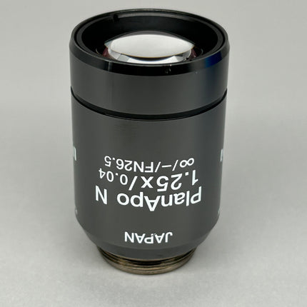 Olympus Microscope Infinity Objective PlanApo N 1.25x 0.04 RMS Thread UIS2 ∞/-/FN26.5