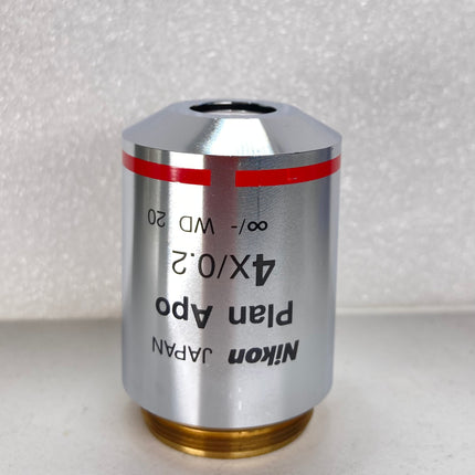 Nikon Plan Apo 4x/0.2 ∞/- WD 20 Eclipse Microscope Objective M25