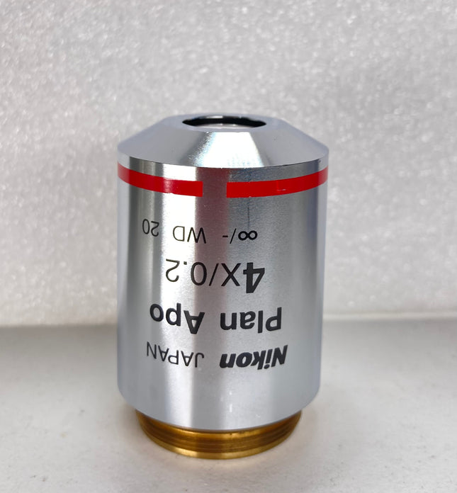 Nikon Plan Apo 4x/0.2 ∞/- WD 20 Eclipse Microscope Objective M25